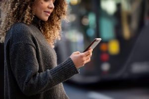 Woman on phone